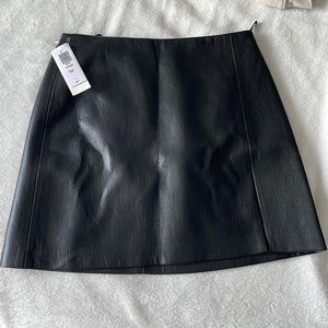 Sunday Riley Aritizia leather skirt with slit